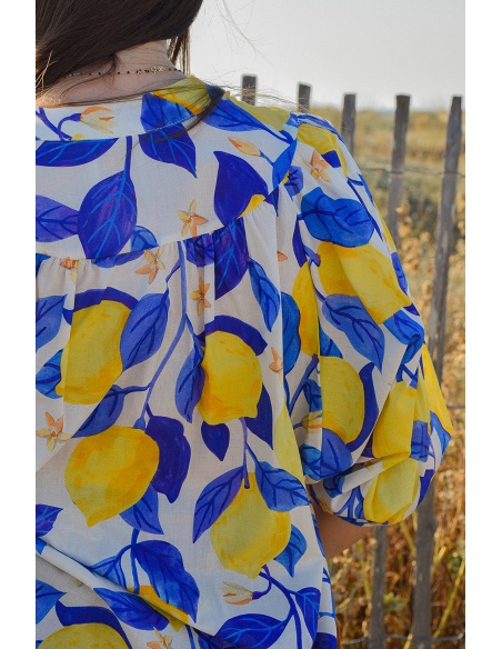 april vintage CITRON BLE/BL CHEMISIER
