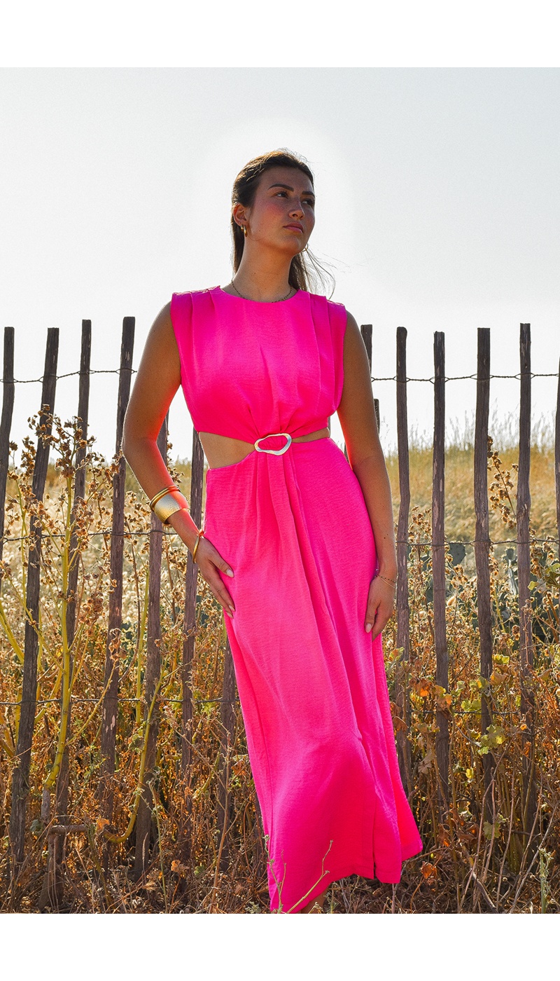 Robe Longue Fuchsia IVY