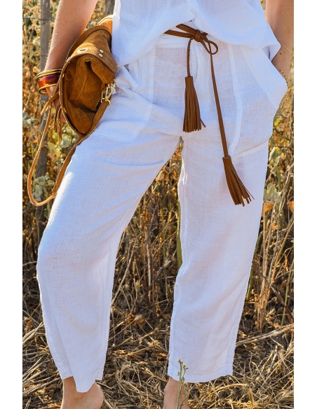 Pantalon Blanc Banditas LUSTAU