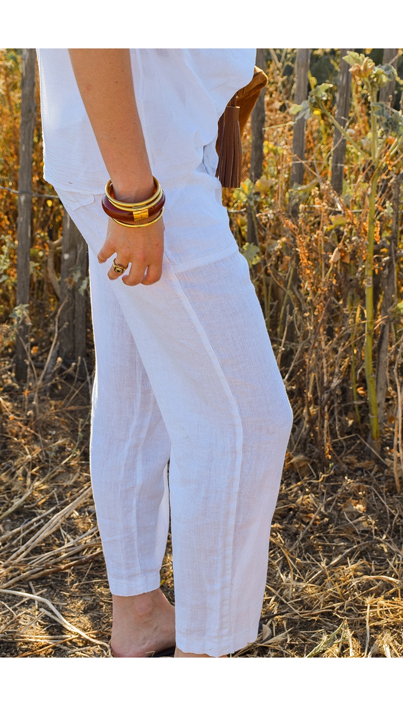 Pantalon Blanc Banditas LUSTAU
