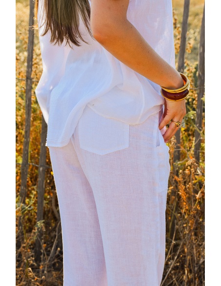 Pantalon Blanc Banditas LUSTAU