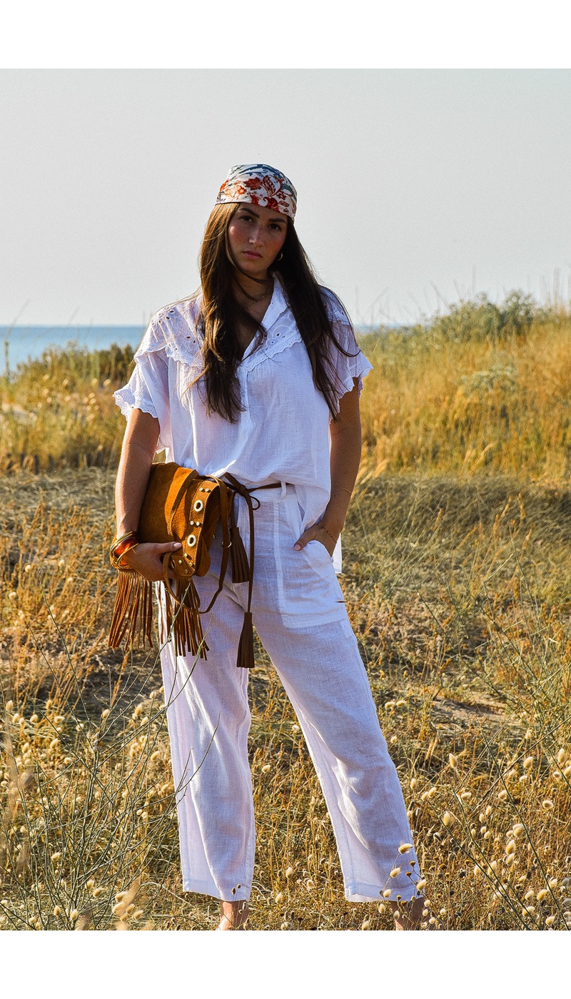 Pantalon Blanc Banditas LUSTAU