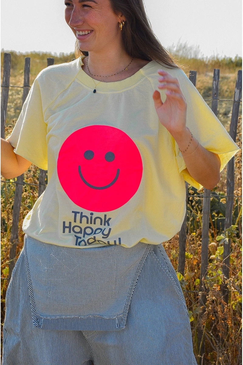 banditas SMILE JAUNE T-SHIRT MC FEMME