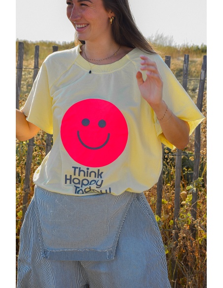 banditas SMILE JAUNE T-SHIRT MC FEMME