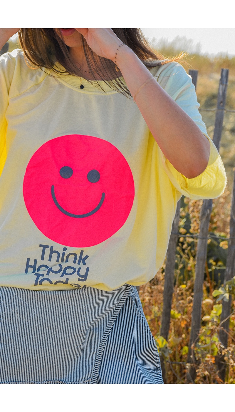 banditas SMILE JAUNE T-SHIRT MC FEMME