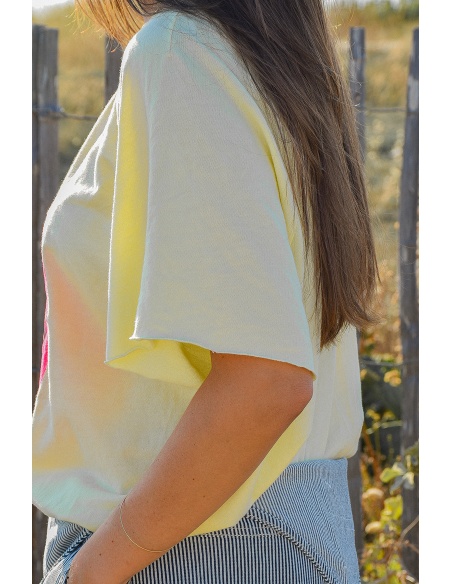 banditas SMILE JAUNE T-SHIRT MC FEMME