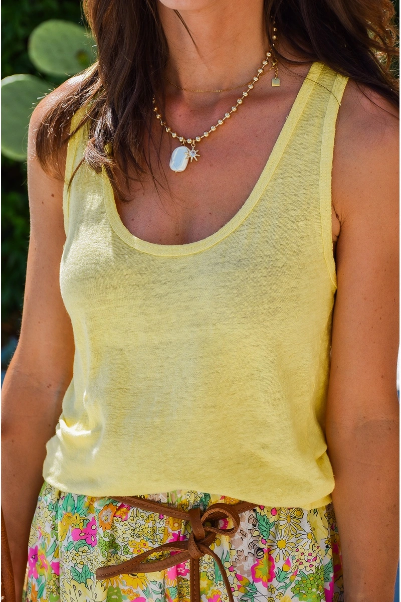 johanna toutoun  JAUNE DEBARDEUR 2