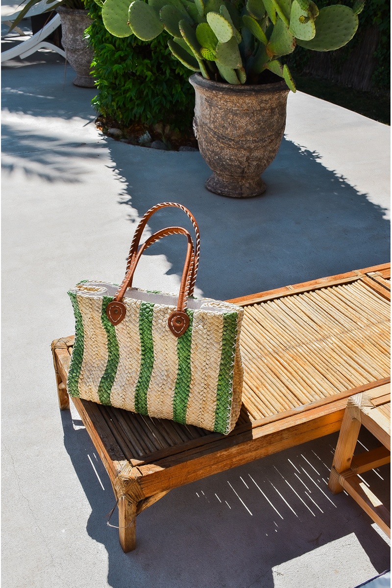Sac Rayé Vert PAULINE 2