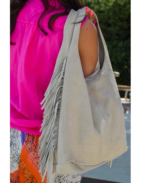 Sac Franges Beige CLARA
