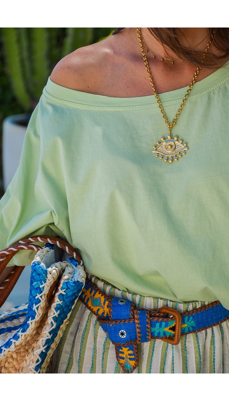 Tee Shirt Uni Vert ANAE