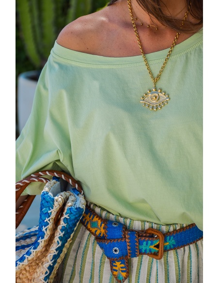 Tee Shirt Uni Vert ANAE