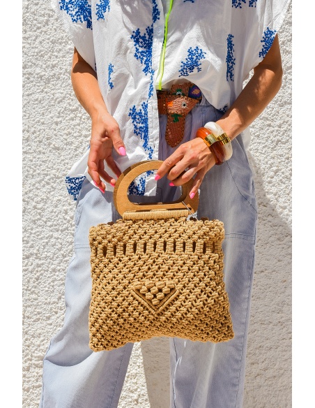Sac Crochet Beige NINA