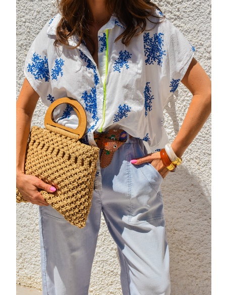 Sac Crochet Beige NINA