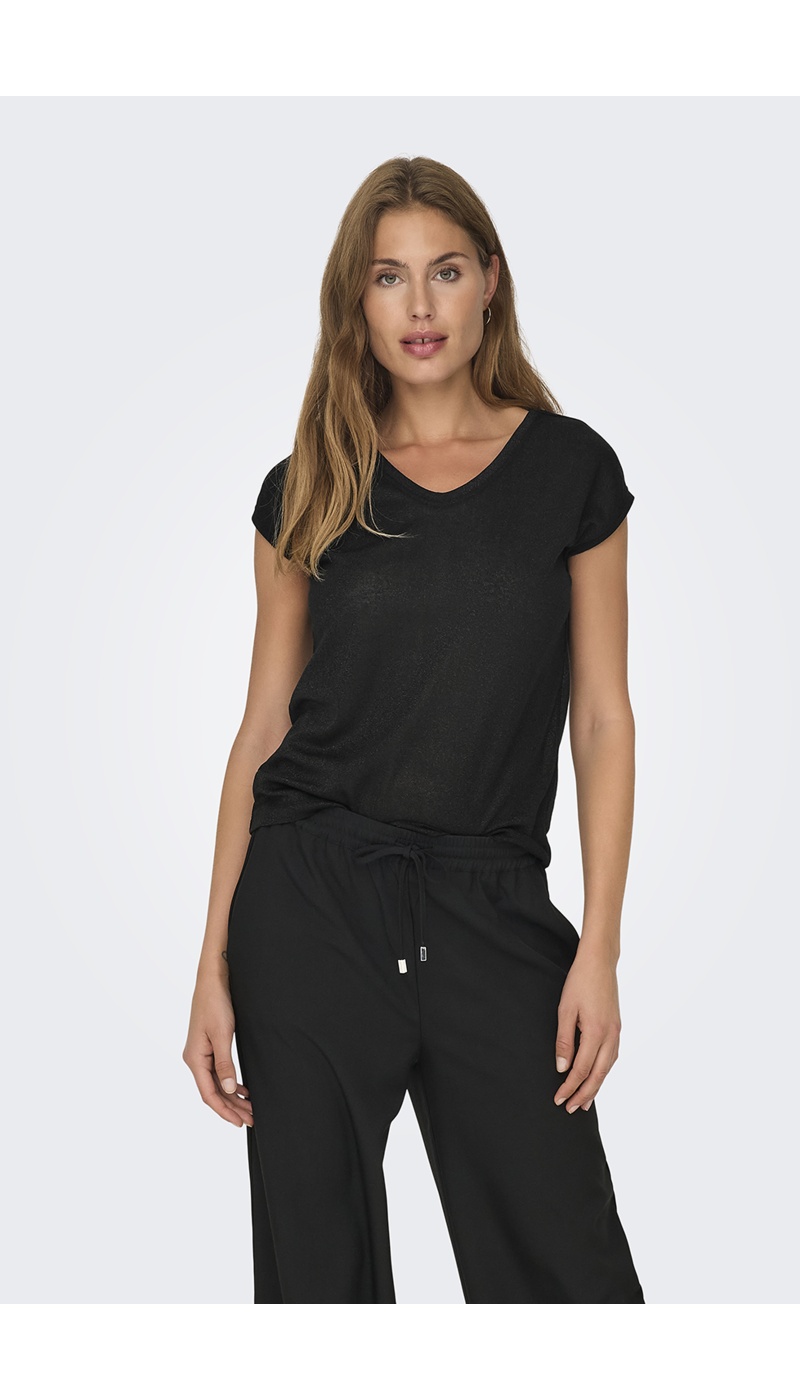 Top Noir Brillant ONLSILVERY