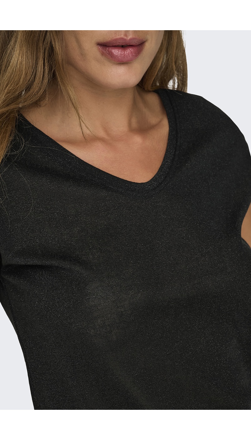 Top Noir Brillant ONLSILVERY