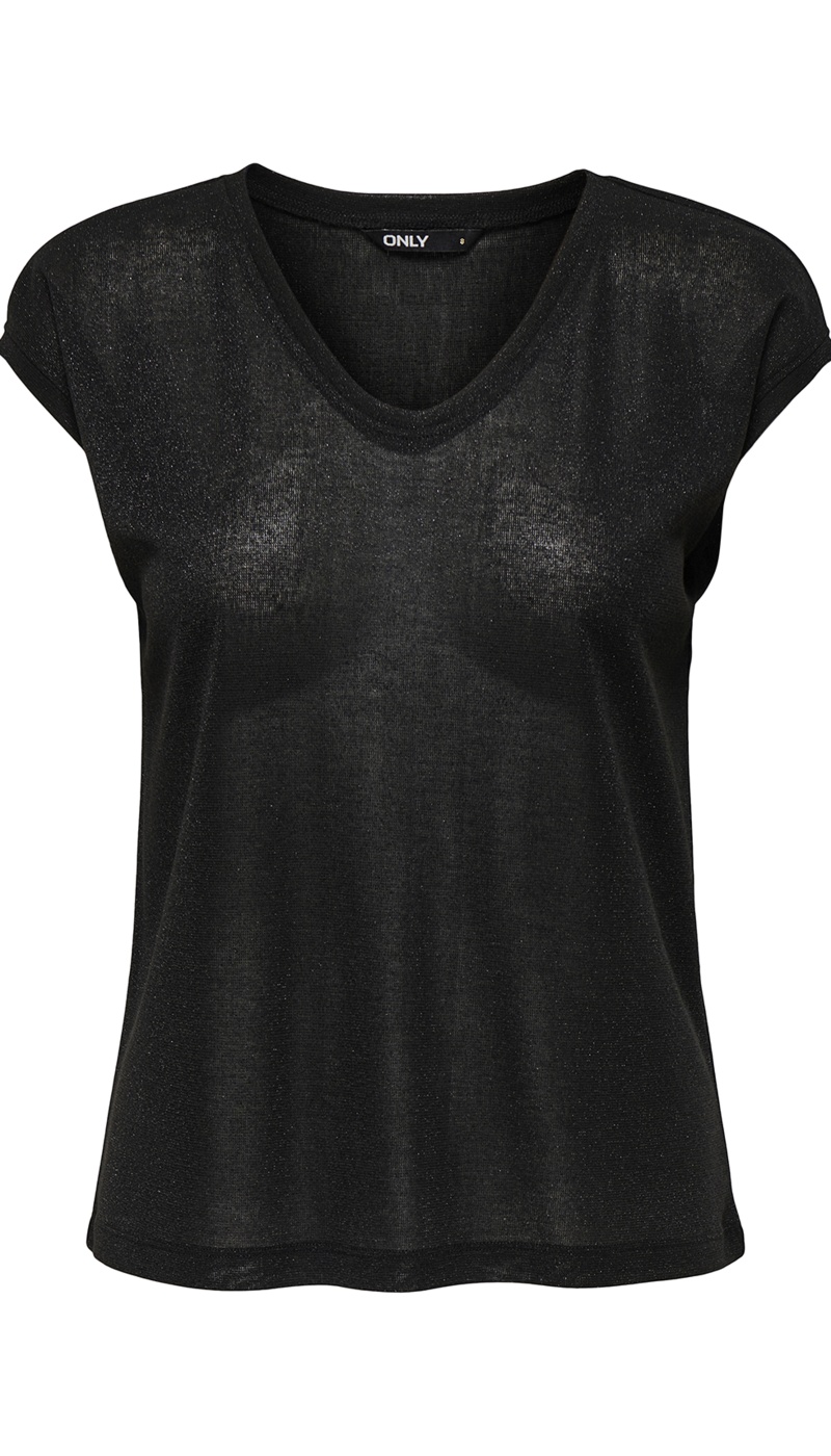 Top Noir Brillant ONLSILVERY