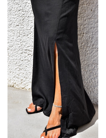 Robe Asymétrique Noire GINA