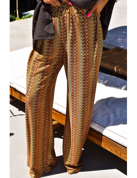Pantalon Fluide Marron NEVA