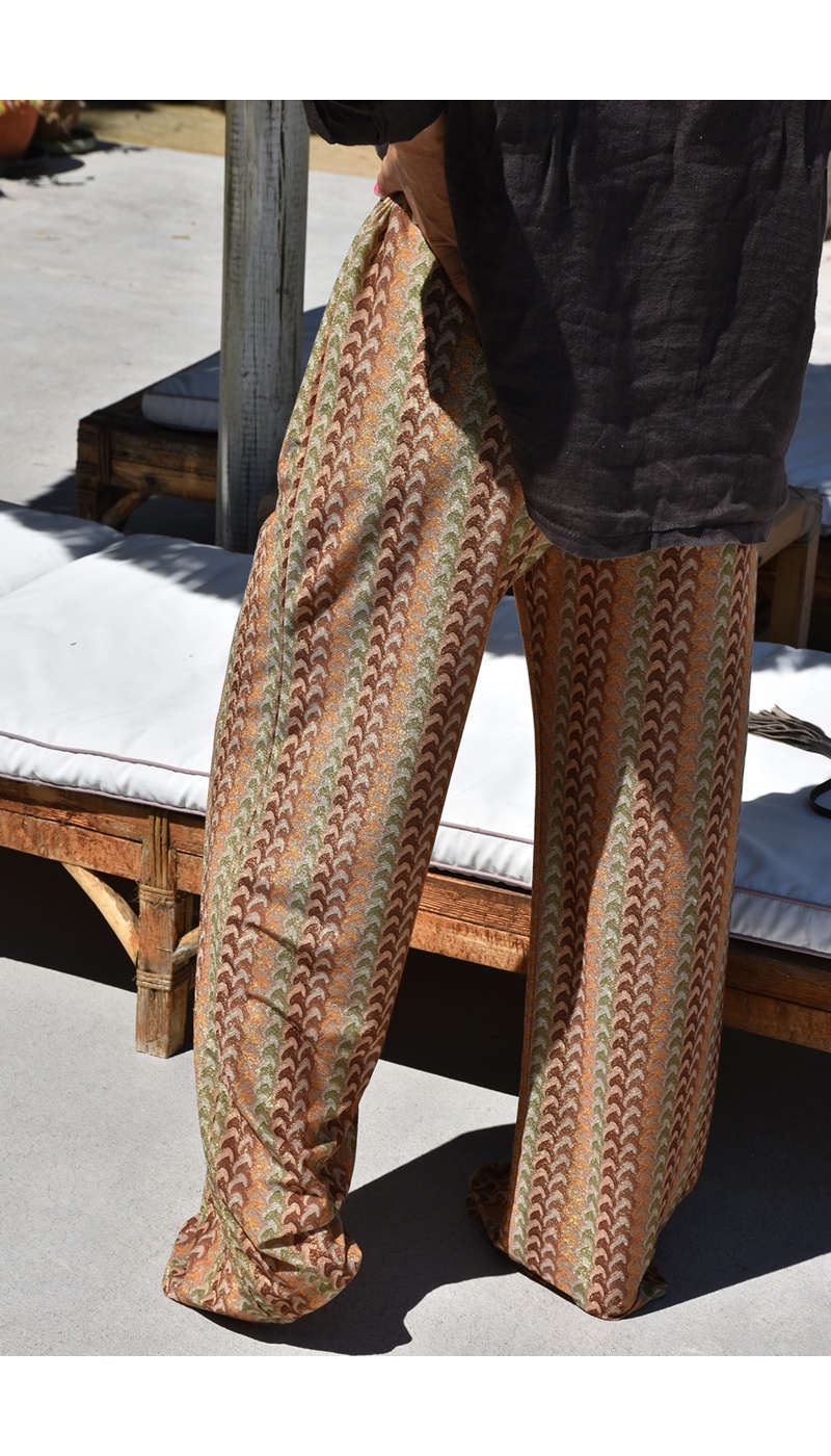 YELLOZ ROSE W DORE BEIGE PANTALON FEMME