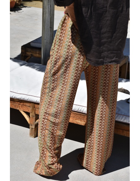 YELLOZ ROSE W DORE BEIGE PANTALON FEMME