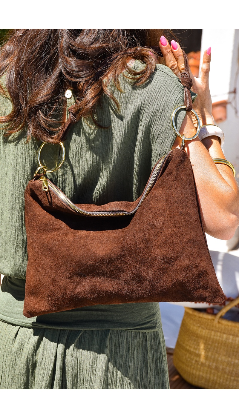 FLORA AND GEAN IMPORT  MARRON SAC FEMME
