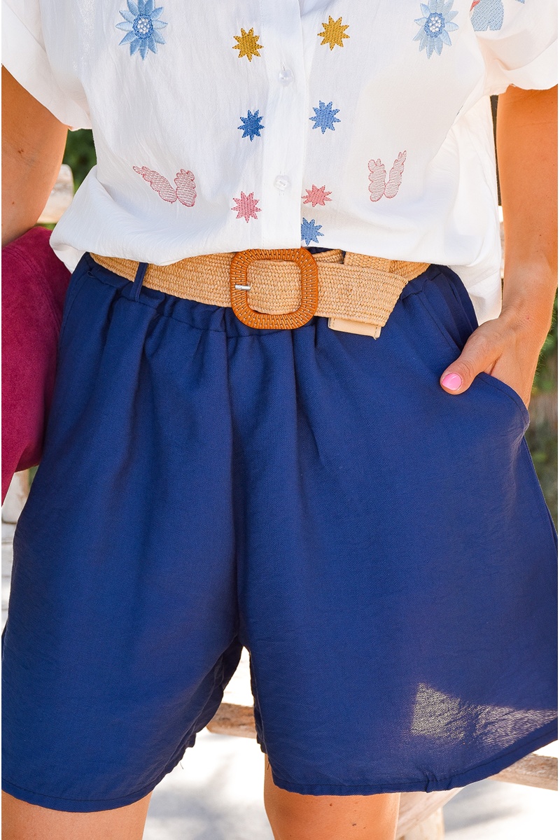 beautiful mode CEINTU MARINE SHORTS FEMME