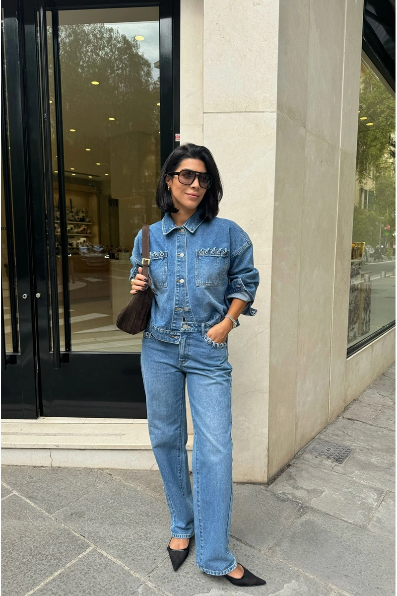 VILA A/S MEDIUM BLEU JEANS