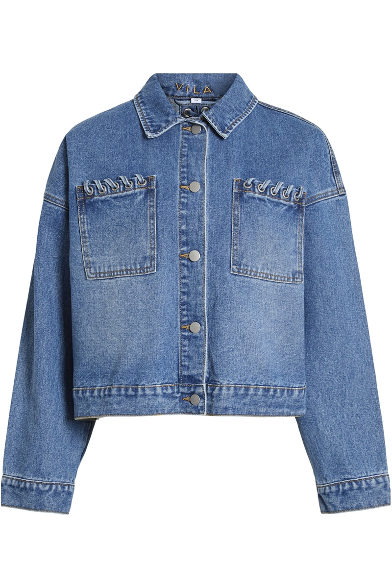 VILA A/S MEDIUM BLUE VESTES 2