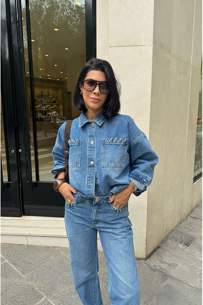 VILA A/S MEDIUM BLUE VESTES