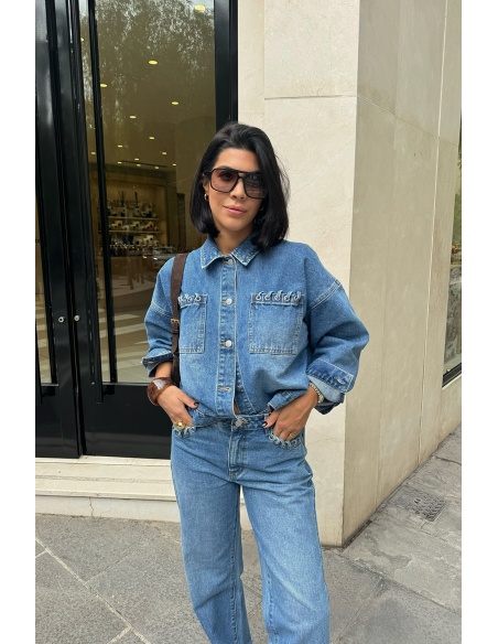VILA A/S MEDIUM BLUE VESTES