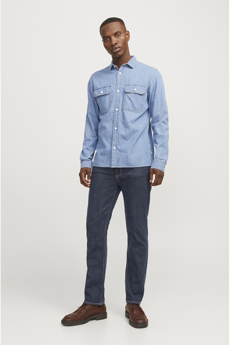 Jean Blue Denim JJICLARK Longueur 34