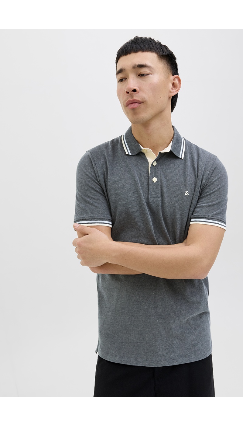 JJEPAULOS Jack&Jones Camisa Polo Azul-Marinho - 3 | TOPS
