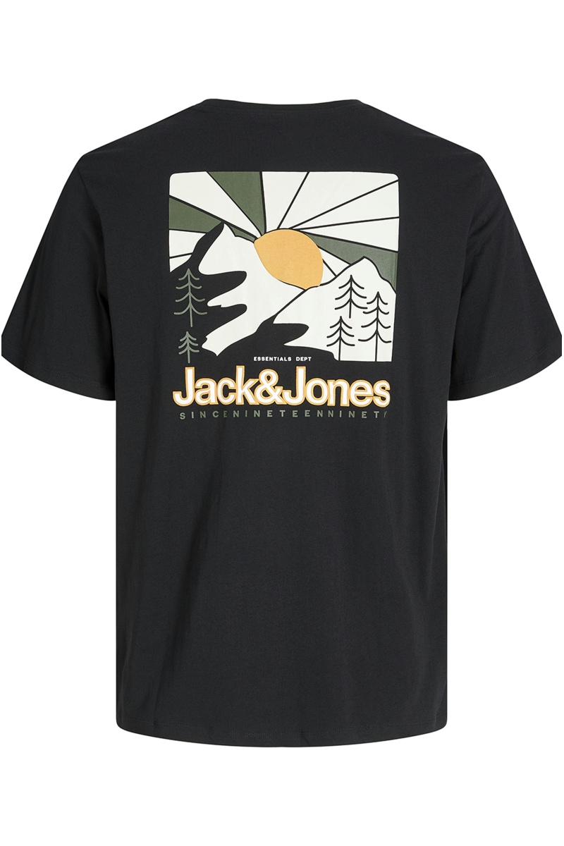 Tee Shirt Imprimé Noir JJMINE