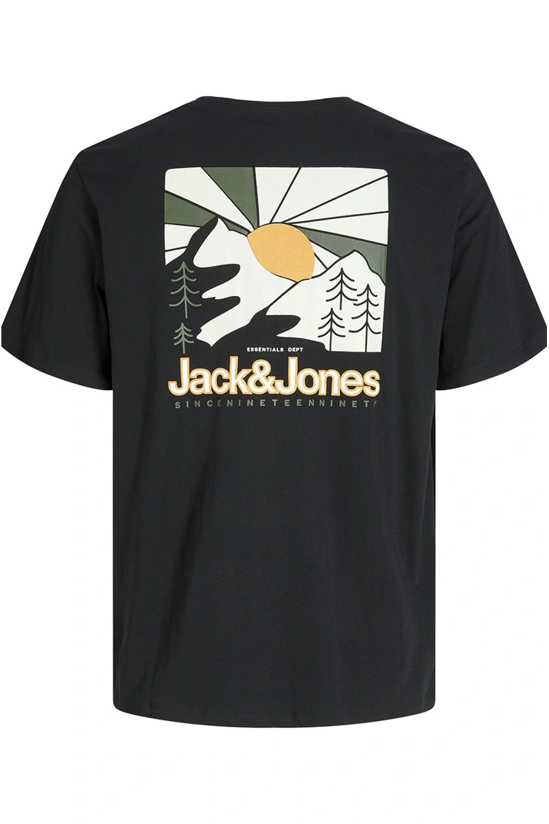 Tee Shirt Imprimé Noir JJMINE