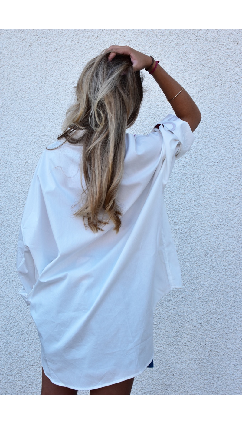 lai fashion WAVE BLANC CHEMISIER