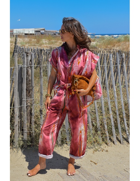 johanna toutoun IMPRI ROSE PANTALON FEMME