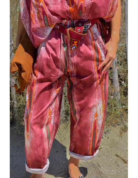 johanna toutoun IMPRI ROSE PANTALON FEMME