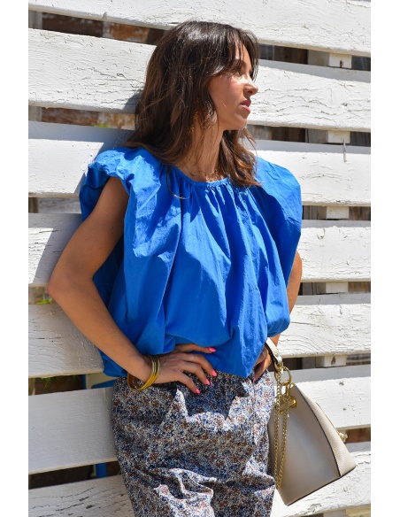 Haut Bouffant Bleu JULIA