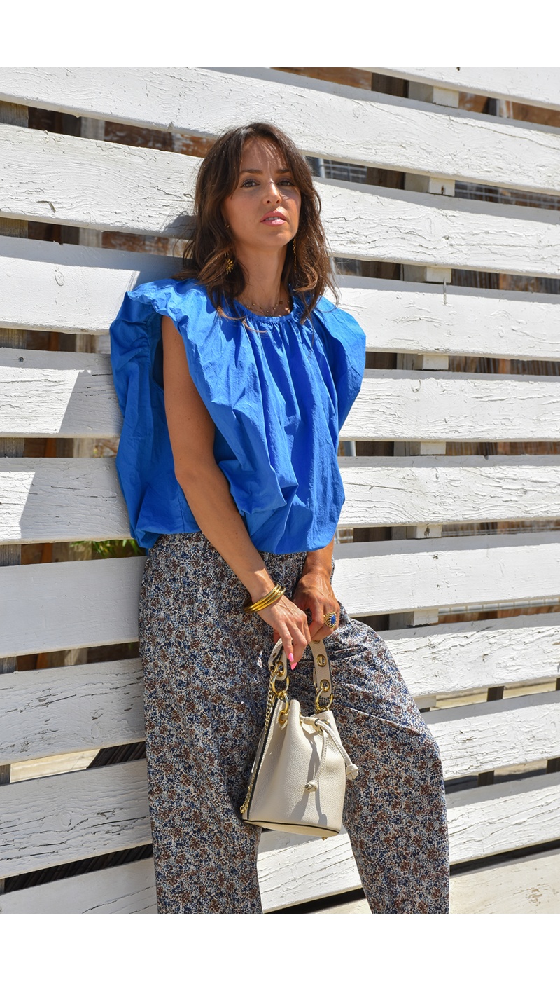 Haut Bouffant Bleu JULIA