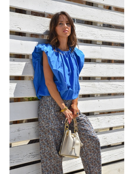 Haut Bouffant Bleu JULIA