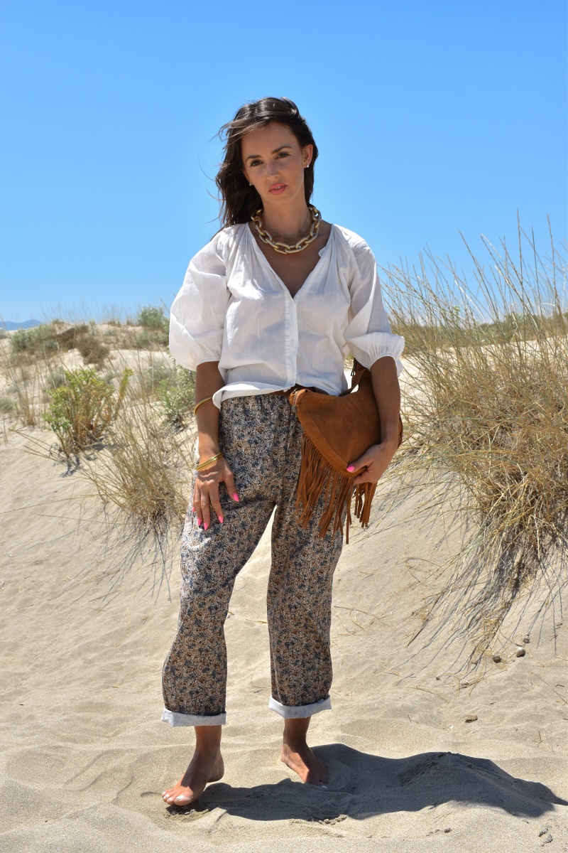 johanna toutoun PFLEUR BLEU PANTALON FEMME 2