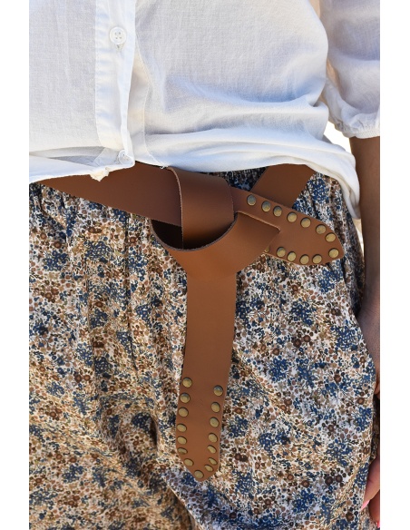 johanna toutoun PFLEUR BLEU PANTALON FEMME
