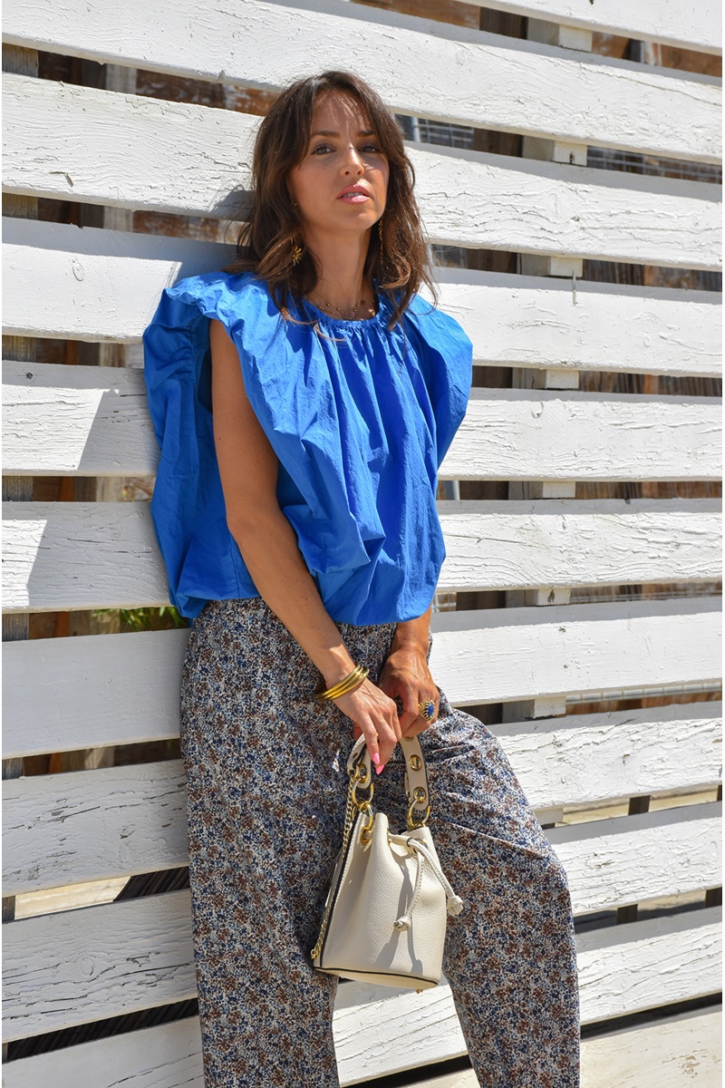 johanna toutoun PFLEUR MARINE PANTALON FEMME