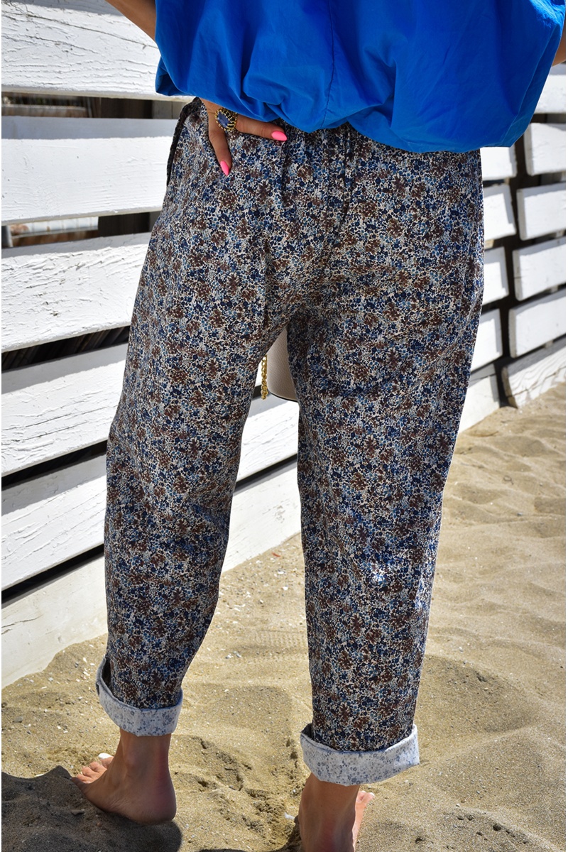 johanna toutoun PFLEUR MARINE PANTALON FEMME 2