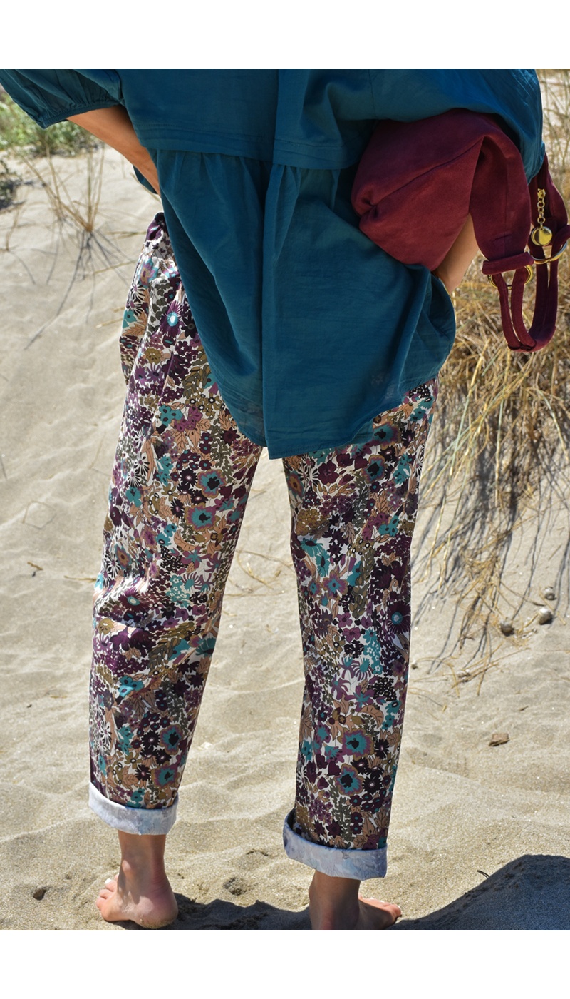 johanna toutoun GFLEUR VIOLET PANTALON FEMME