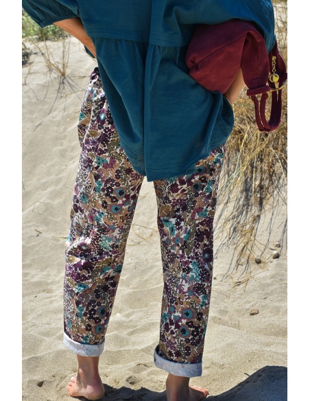johanna toutoun GFLEUR VIOLET PANTALON FEMME