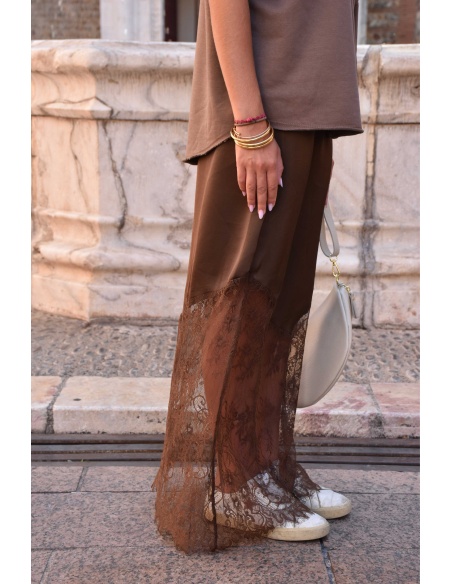 lai fashion DENTEL MARRON JUPES FEMME