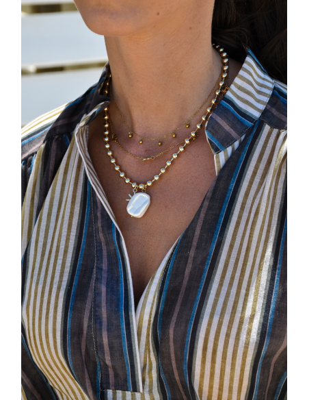 x5 bijoux PIERRE DORE COLLIERS