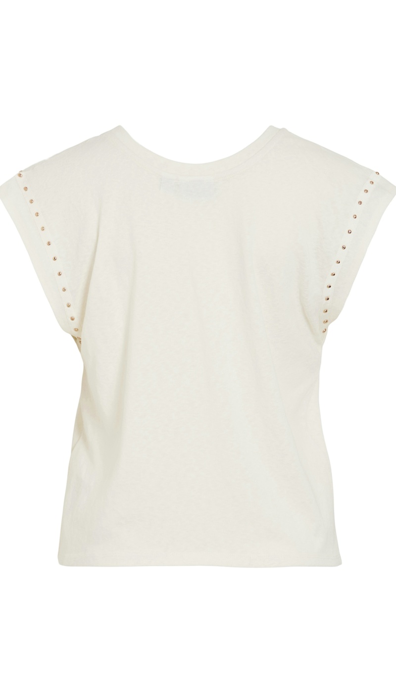 VILA A/S CLOUD DANCER T-SHIRTS MC