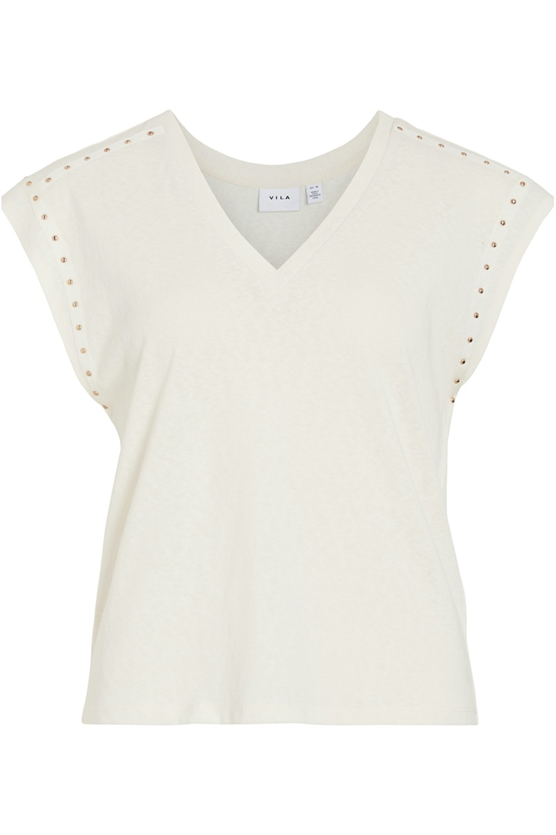 Tee Shirt Clouté Ecru VIMELSINA